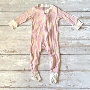 Burt’s Bees Baby 6-9m Baby Girl Zip Up Footie Sleeper 6m 9m Organic 100% Cotton